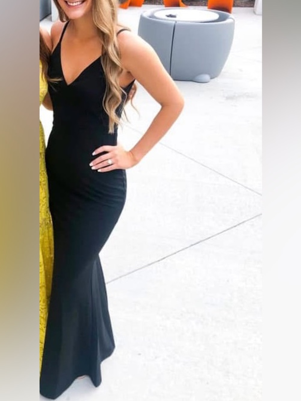 Lulu's Black Spaghetti-Strap Maxi Dress - Picture 2 of 4